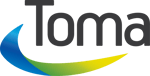 Logo Toma og lang bue full farge